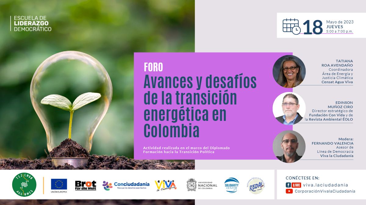 Foro Avances y desafíos de la transición energética en Colombia