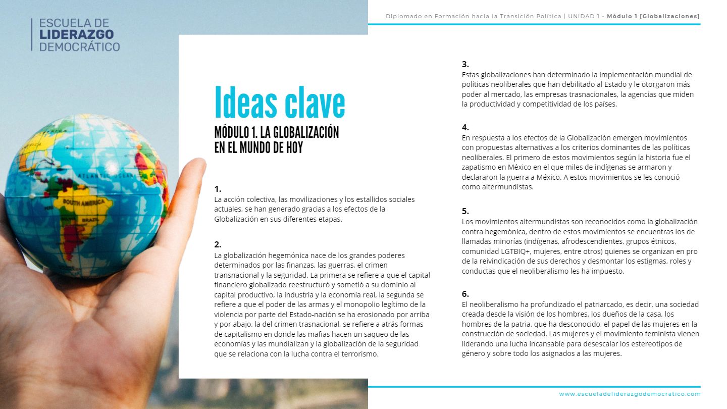 ELD23 Ideas clave módulo globalizaciones